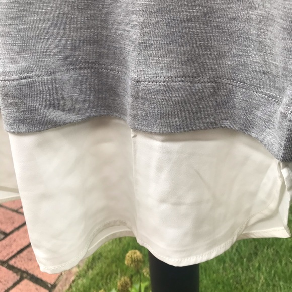 J Crew Woven Hem Shirt 3/4 sleeve NWT Small - Picture 4 of 4